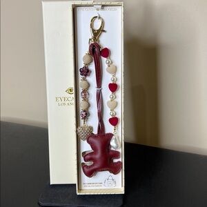 Eye Candy | Teddy Bear Heart Vintage Inspired Bag Charm